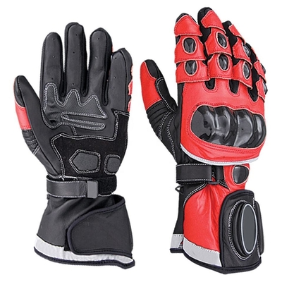 Universal Leather Motorcycle Road Bike Racing Gloves สะดวกสบายสำหรับผู้ชายผู้หญิง Unisex