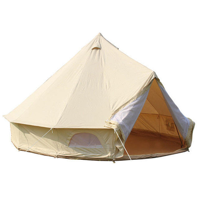 45 X 77 ซม. โรงแรมกลางแจ้งเต็นท์งานกันน้ำ Windproof Retardant ผ้าใบ Bell Shape