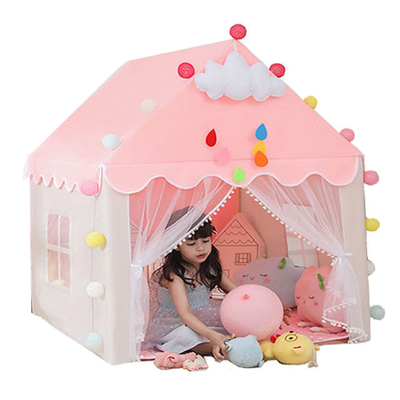 40CM Hexagonal Outdoor Camping เต็นท์ปราสาทเจ้าหญิงสีชมพู Playhouse Outdoor ODM