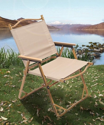 55cm แคมป์ปิ้งเก้าอี้กลางแจ้งพักผ่อน Kermit Aluminium Folding Beach พร้อมกระเป๋าเป้สะพายหลัง